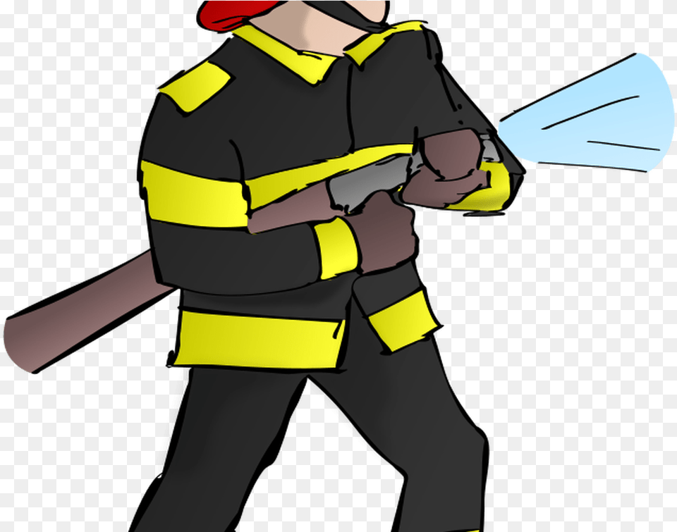 Cartoon Fire Fighter Download Clip Art Firefighter Clip Art, Adult, Male, Man, Person Free Png