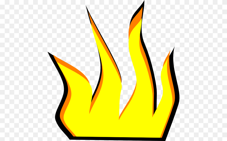 Cartoon Fire Flames Black And White Cartoon Fire, Flame Free Transparent Png