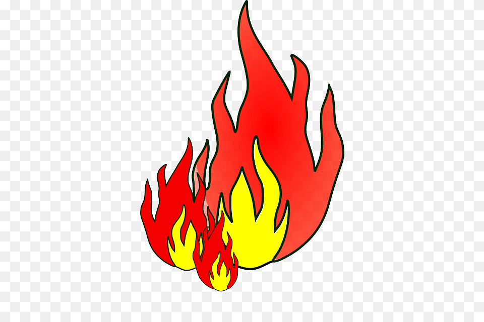 Cartoon Fire Flames Border, Flame, Leaf, Plant, Food Free Transparent Png