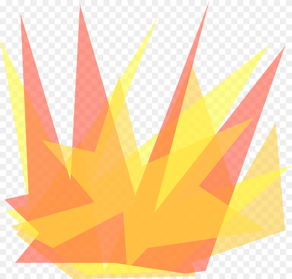 Cartoon Fire Simple Explosion Leaf, Plant, Lighting, Art Free Transparent Png