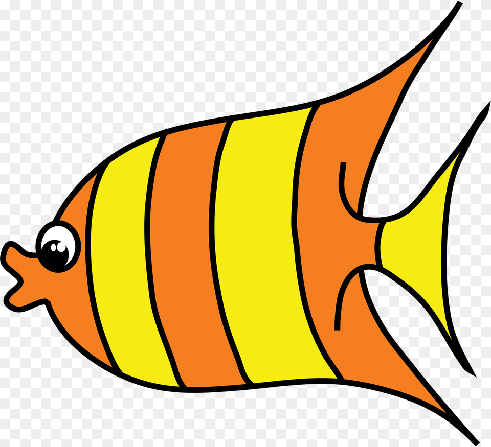 Cartoon Fish Clipart, Angelfish, Animal, Sea Life, Shark Free Png