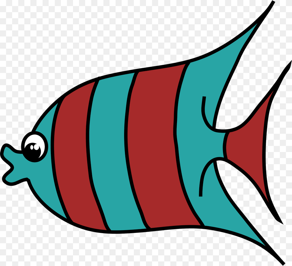 Cartoon Fish Clipart, Angelfish, Animal, Sea Life, Dynamite Png Image