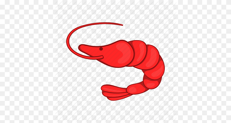 Cartoon Fish Gourmet Meal Prawn Red Shrimp Icon, Food, Seafood, Animal, Sea Life Png