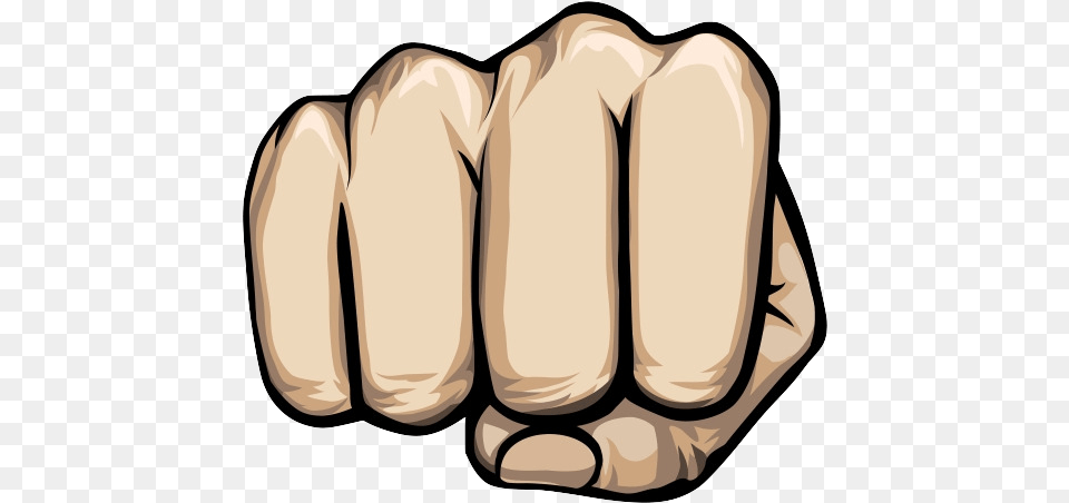 Cartoon Fist Punching Hand Vector, Body Part, Person Png