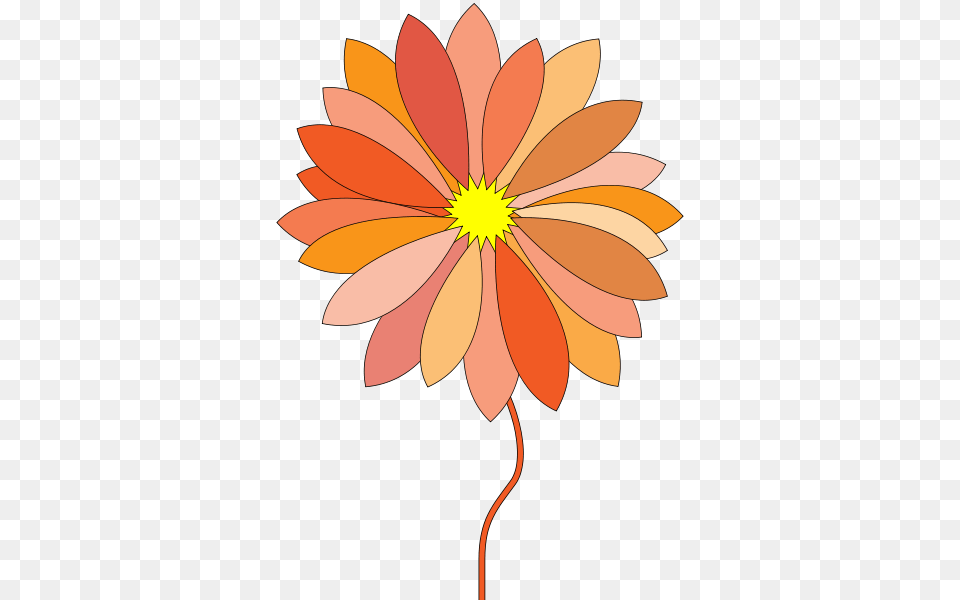 Cartoon Flower Clip Arts For Web, Dahlia, Daisy, Petal, Plant Free Png
