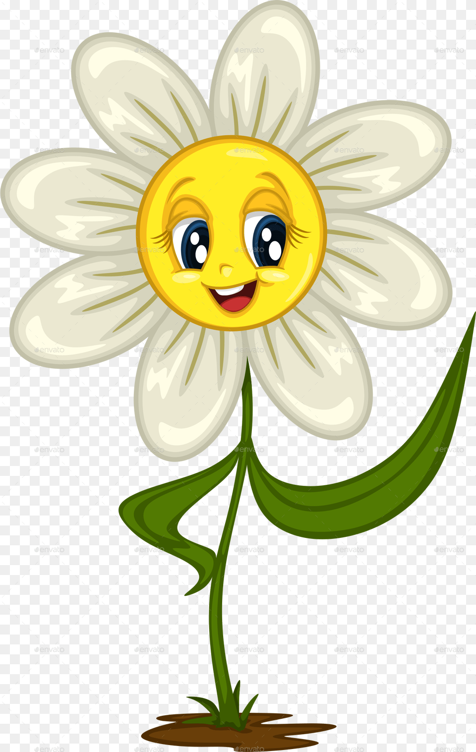Cartoon Flower For Download On Ya Webdesign, Daisy, Plant, Face, Head Free Transparent Png