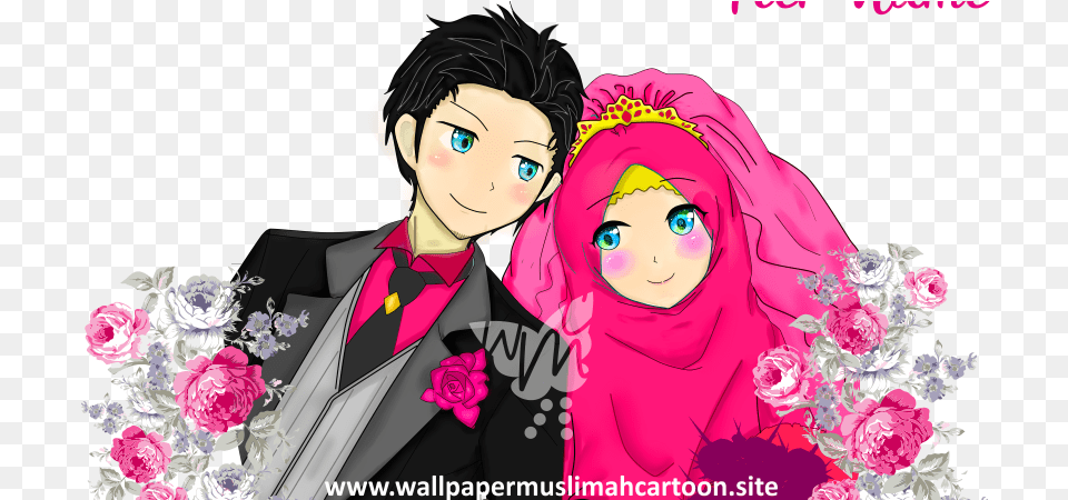 Cartoon Flower Images Download Clip Art Webcomicmsnet Wedding Muslim Cartoon Couple, Flower Arrangement, Graphics, Flower Bouquet, Plant Free Transparent Png