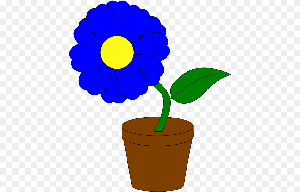 Cartoon Flower In A Pot, Daisy, Plant, Petal, Potted Plant Free Png