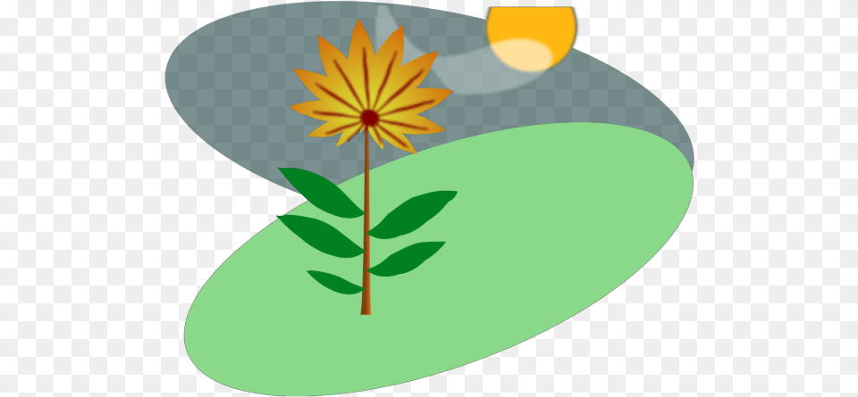 Cartoon Flower In The Sun Svg Clip Sunflowers, Leaf, Plant, Petal Free Png Download