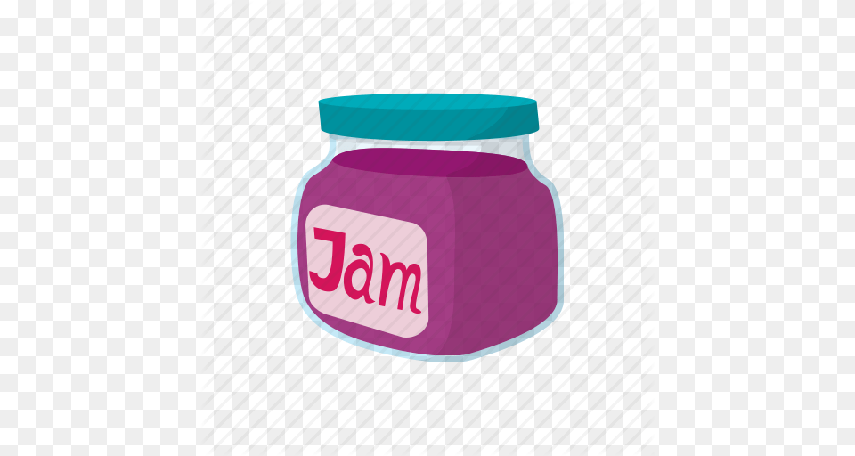 Cartoon Food Fruit Jam Jar Jelly Sweet Icon Free Png Download