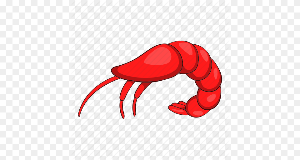 Cartoon Food Gourmet Prawn Sea Seafood Shrimp Icon, Animal, Sea Life, Dynamite, Weapon Png Image