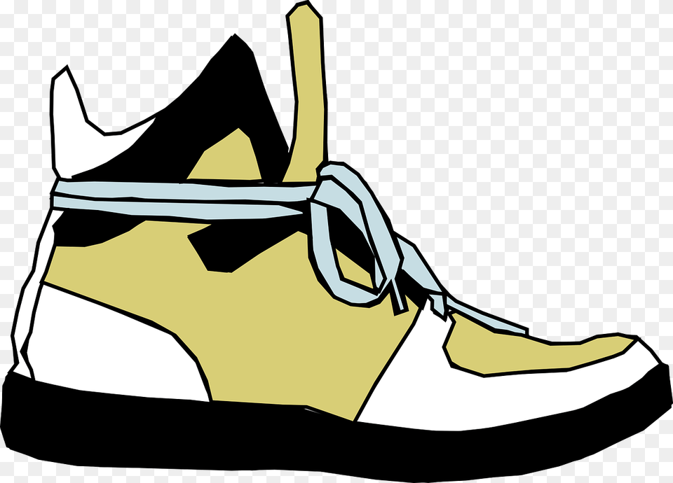 Cartoon Foot With Shoe, Clothing, Footwear, Sneaker, Person Free Transparent Png