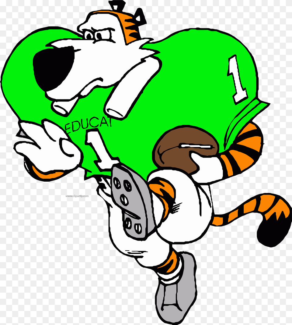 Cartoon Football American Football Tigger Cartoon Cartoon Football Player, Baby, Person, Face, Head Free Transparent Png