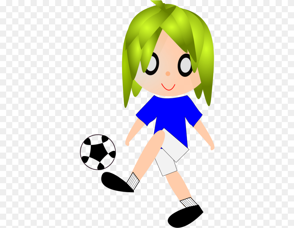 Cartoon Football Clipart Push And Pull, Baby, Person, Ball, Soccer Png Image