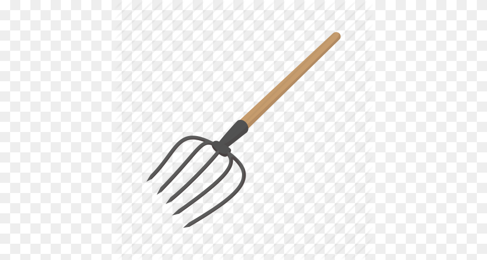 Cartoon Fork Hay Leaves Pitchfork Rake Tool Icon, Cutlery, Weapon Free Png Download