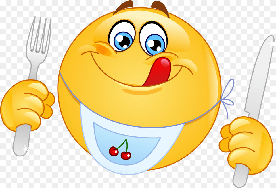 Cartoon Fork Hungry Emoticon, Cutlery Free Transparent Png