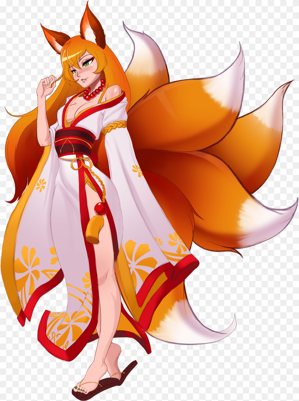 Cartoon Fox Fictional Character Illustration Corruption Of Champions 2 Kiyoko, Formal Wear, Clothing, Dress, Fashion Free Png