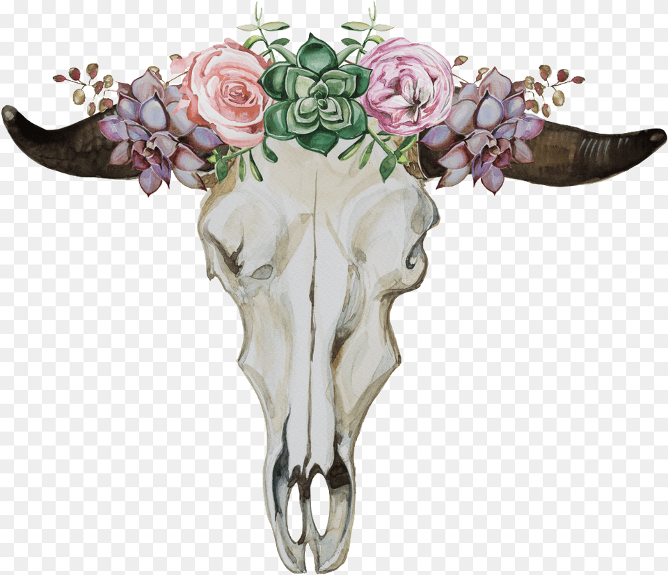 Cartoon Fresh Flower Cow Head Transparent Flowers Head Cartoon, Graphics, Art, Flower Arrangement, Flower Bouquet Png