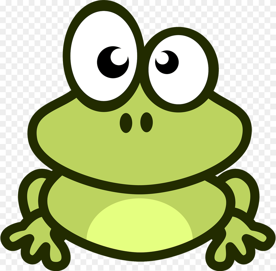 Cartoon Frog Clipart, Amphibian, Animal, Wildlife, Nature Png