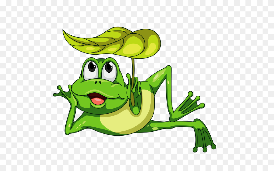 Cartoon Frog Amphibian, Animal, Green, Wildlife Png Image
