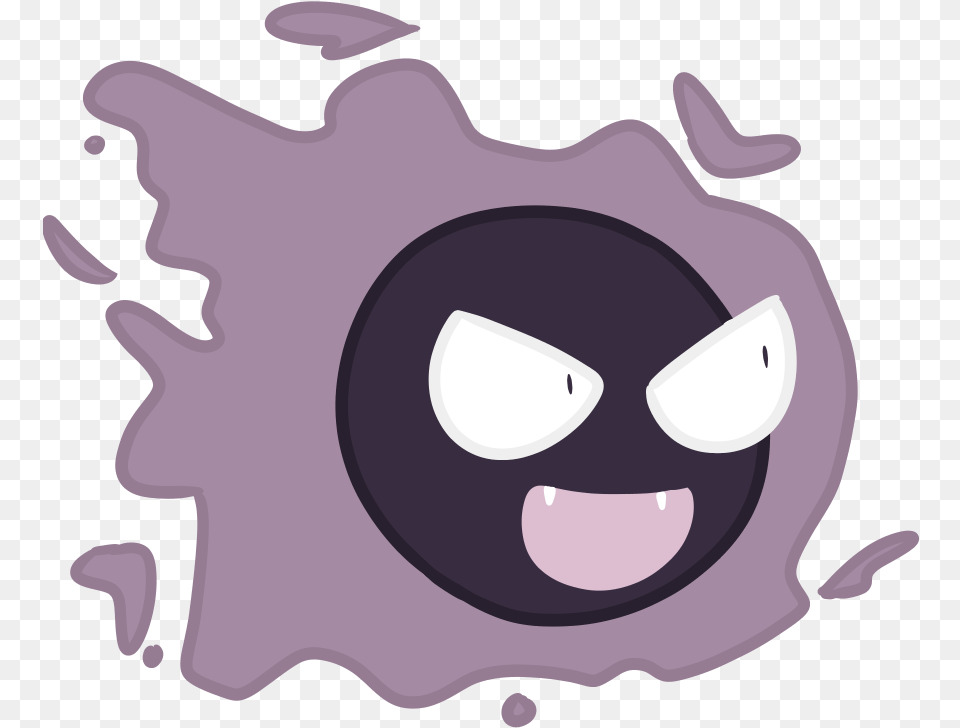 Cartoon Gastly, Purple, Ammunition, Grenade, Weapon Free Png