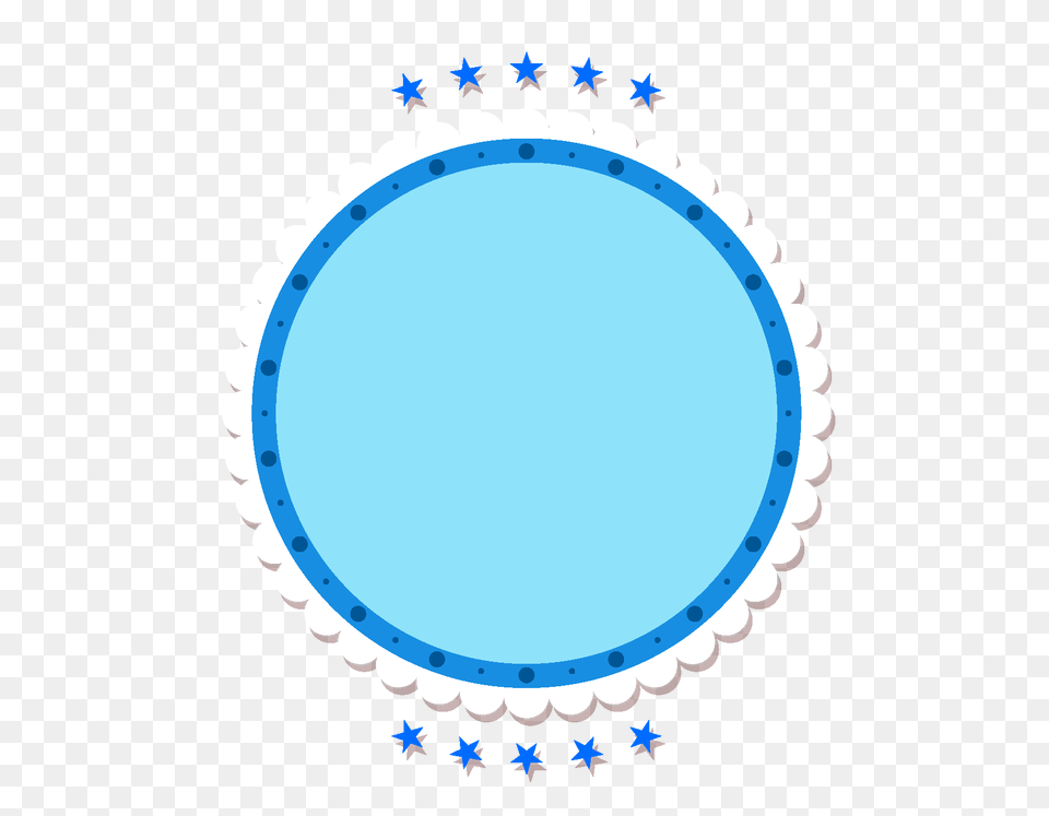Cartoon Geometric Circle Border Element Free Download, Oval Png Image