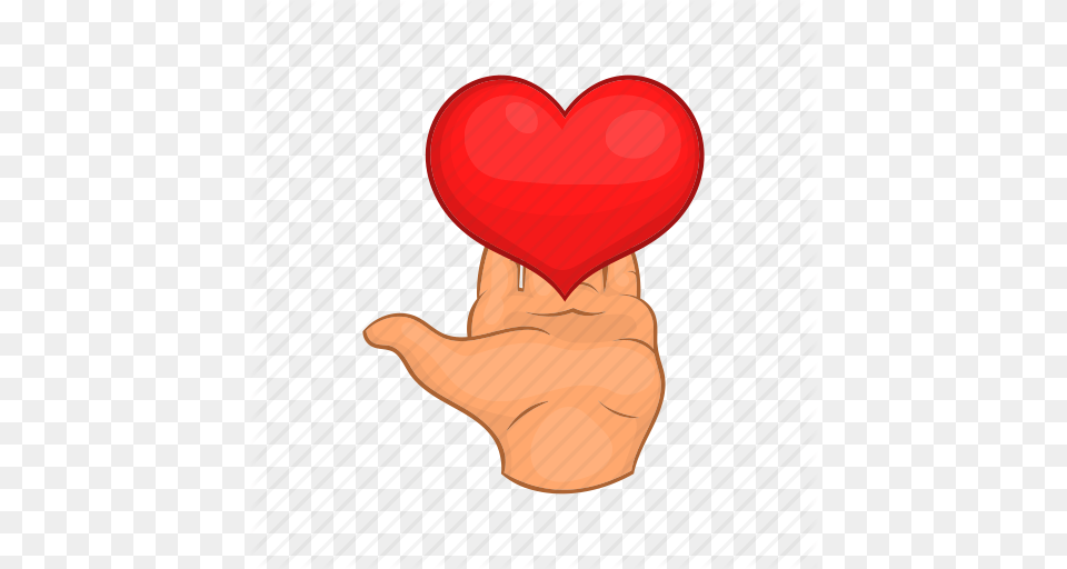 Cartoon Gift Giving Hands Heart Love Red Icon, Body Part, Finger, Hand, Person Free Transparent Png
