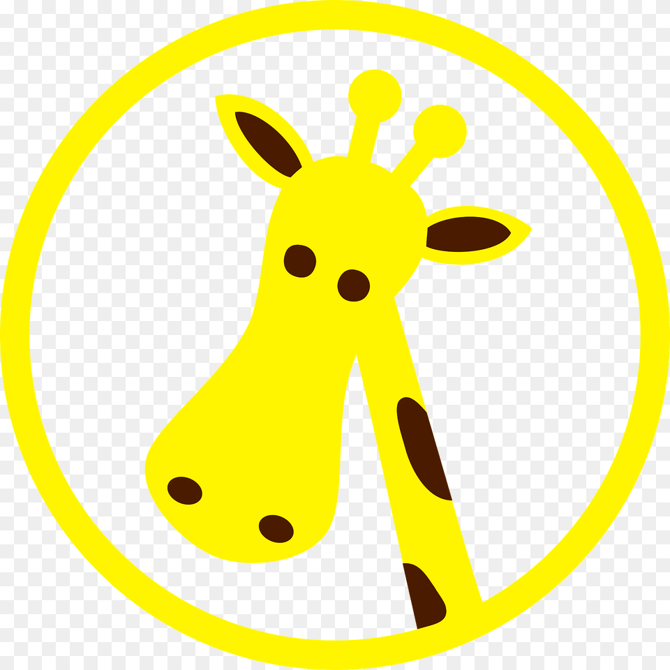 Cartoon Giraffe Head Clipart, Animal, Deer, Mammal, Wildlife Png Image