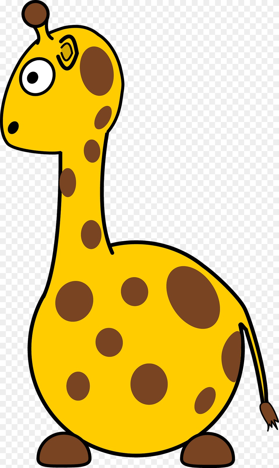 Cartoon Giraffe Side Clipart, Animal Free Transparent Png