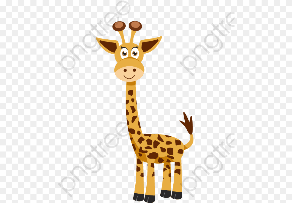 Cartoon Giraffe Vector, Animal, Mammal, Wildlife Free Transparent Png