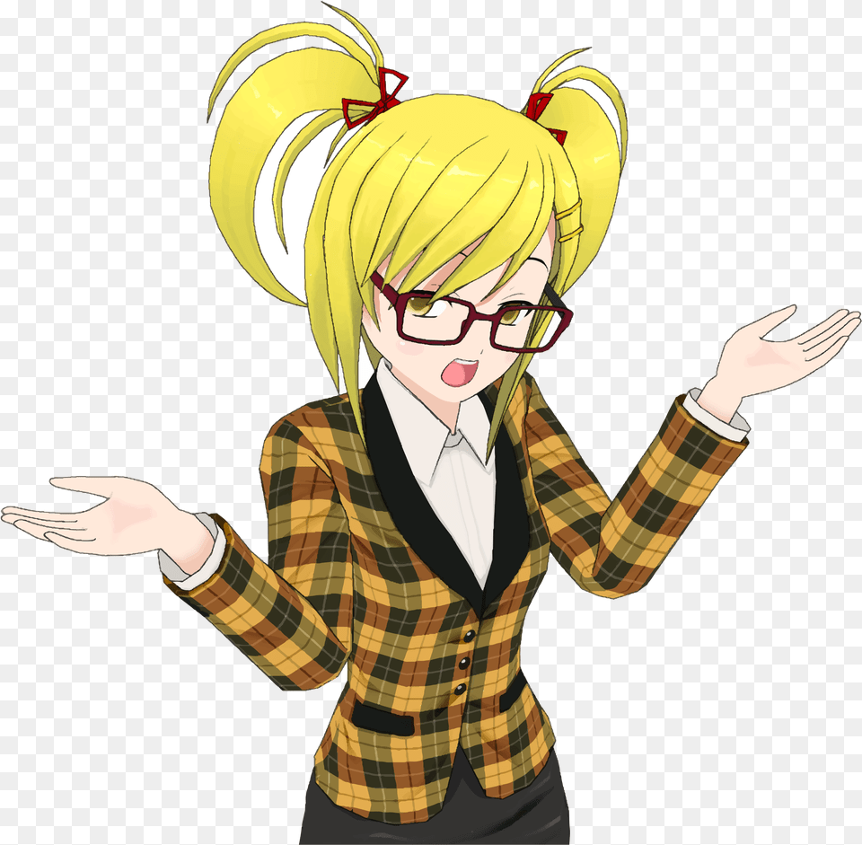 Cartoon Girl Blonde Anime Vector Clipart Image Photo Hot, Book, Comics, Publication, Adult Free Png Download