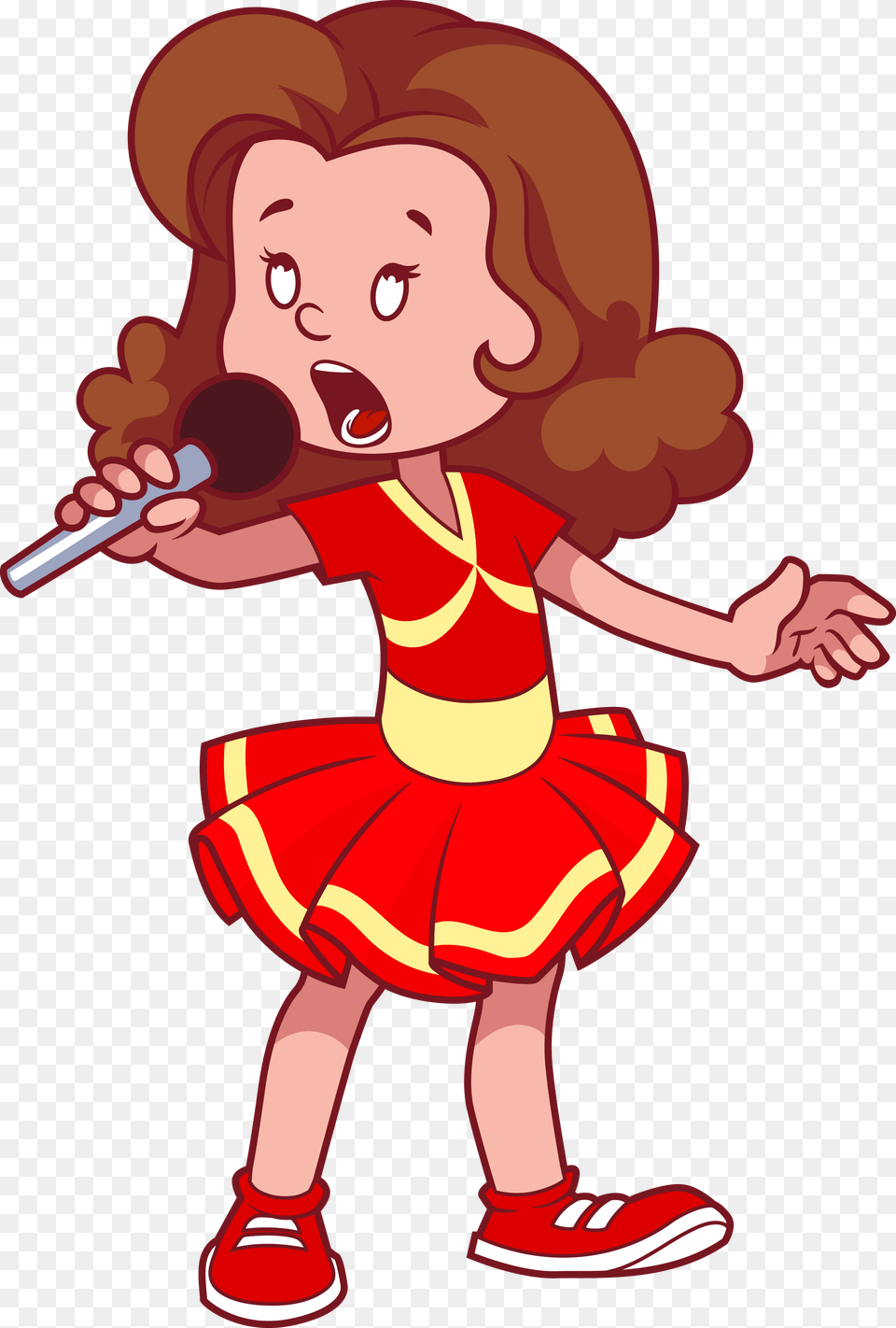Cartoon Girl Clip Art Children Will Girl Sing Cartoon, Baby, Person, Face, Head Free Transparent Png