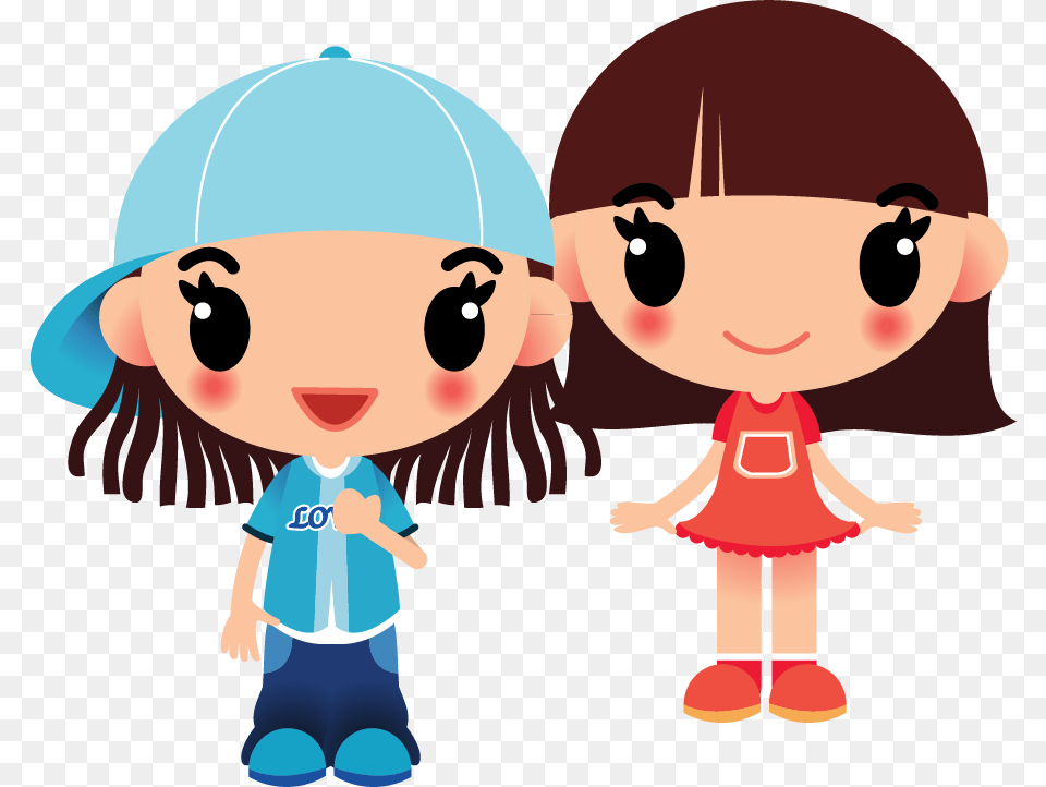 Cartoon Girl Clip Art Cute Girl Vector, Baby, Person, Face, Head Free Png Download