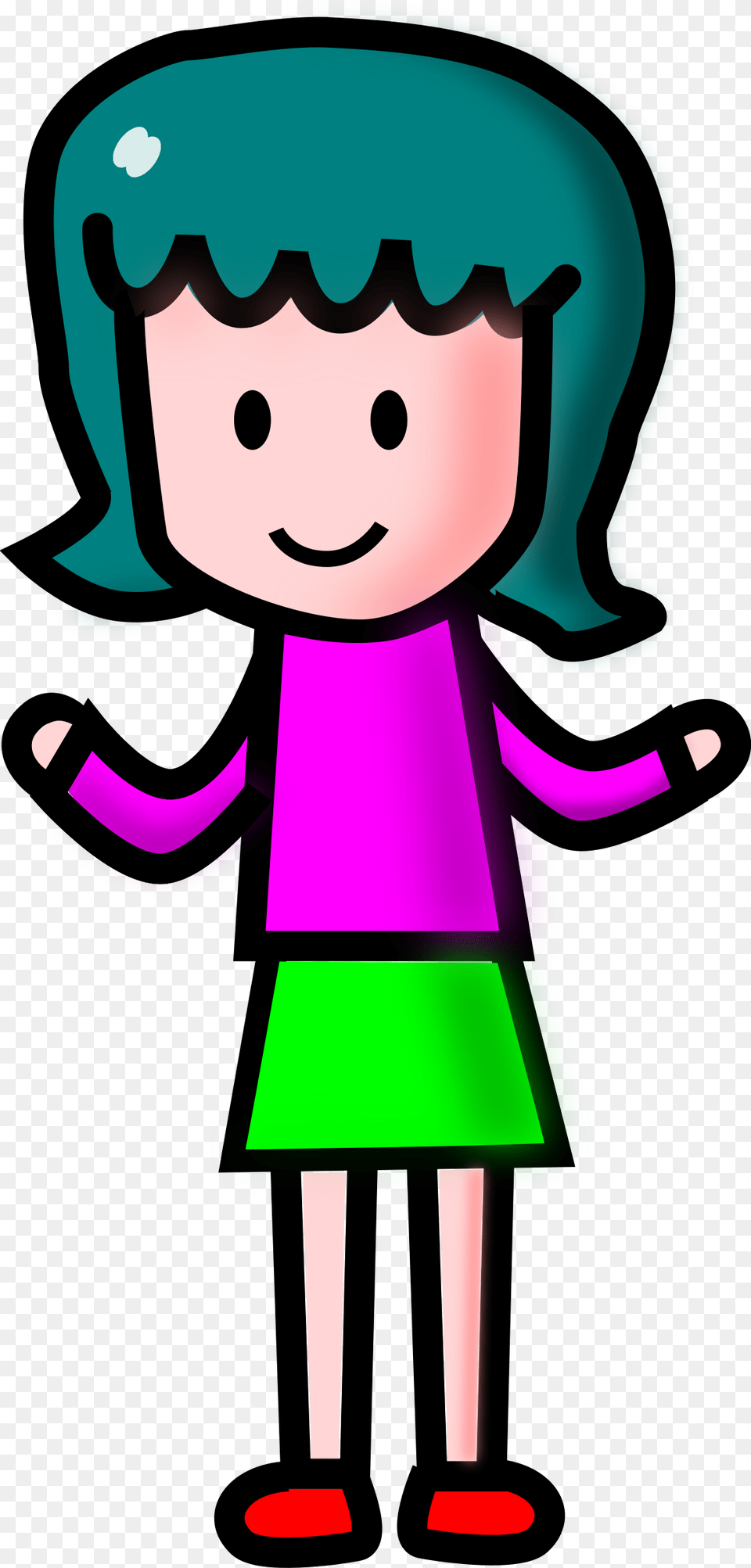 Cartoon Girl Clipart Girl, Elf, Baby, Person, Face Free Png