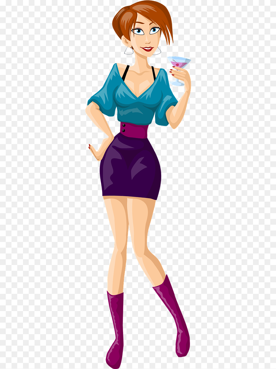 Cartoon Girl Drinking, Book, Publication, Comics, Adult Png