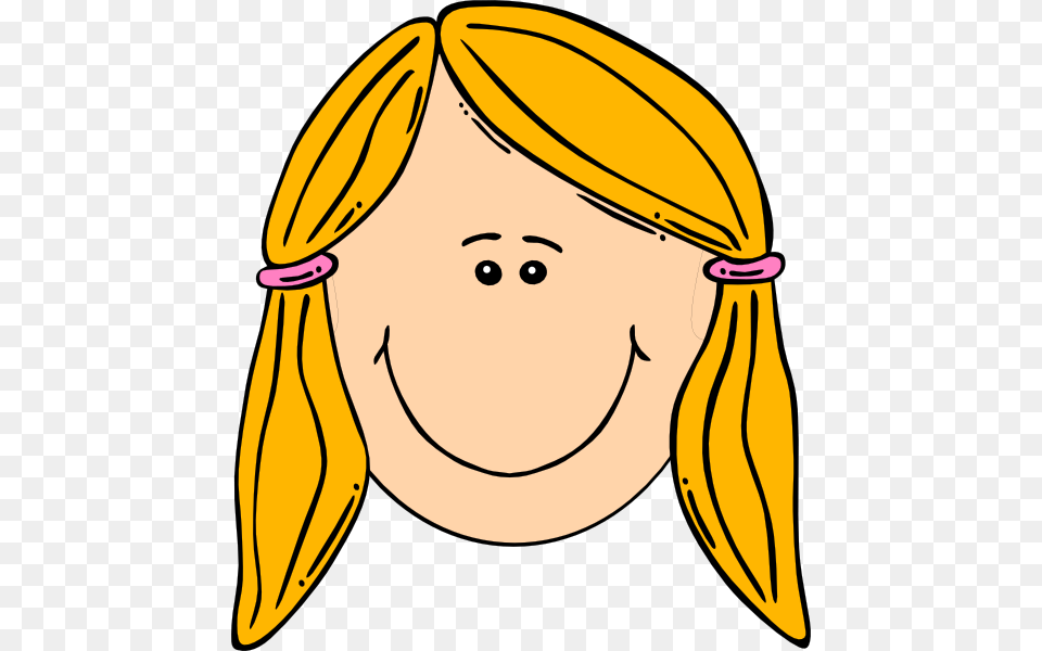 Cartoon Girl Face, People, Person, Baby, Head Png