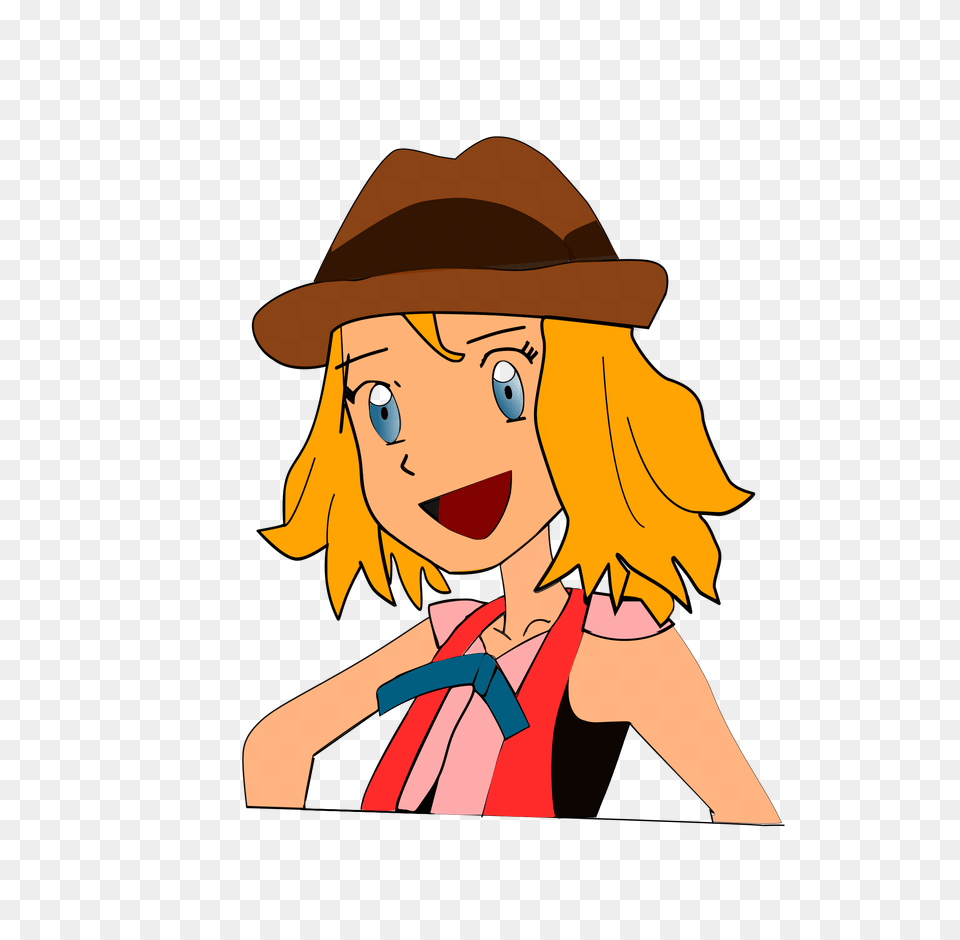 Cartoon Girl In Cowboy Hat Vector Clipart Image, Baby, Person, Face, Head Free Png Download