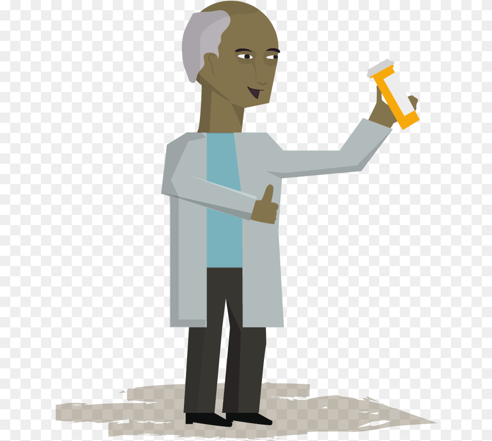 Cartoon Giving Medicine, Clothing, Coat, Lab Coat, Adult Free Png