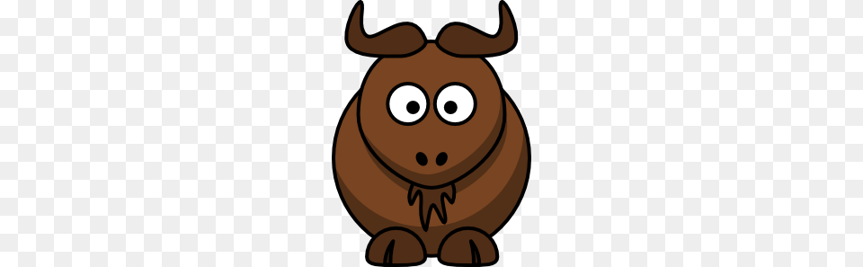 Cartoon Gnu Clip Art Cartoon Pictues Buffalo, Animal, Mammal, Nature, Outdoors Png Image