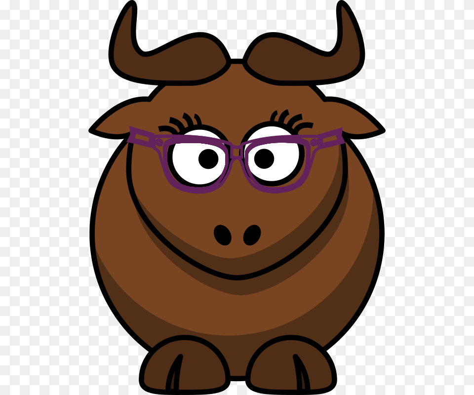 Cartoon Gnu Nerdycute, Accessories, Glasses, Baby, Person Free Png