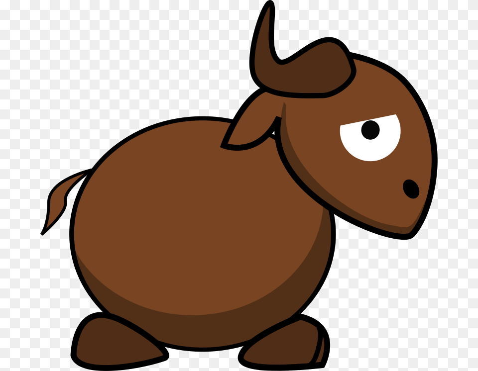 Cartoon Gnu Side, Animal, Mammal, Rabbit Free Png