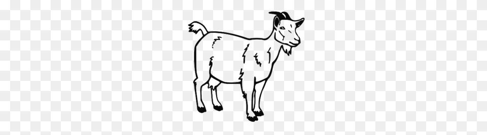Cartoon Goat Clip Art Vector In Open Office Drawing, Livestock, Animal, Mammal, Adult Free Png Download