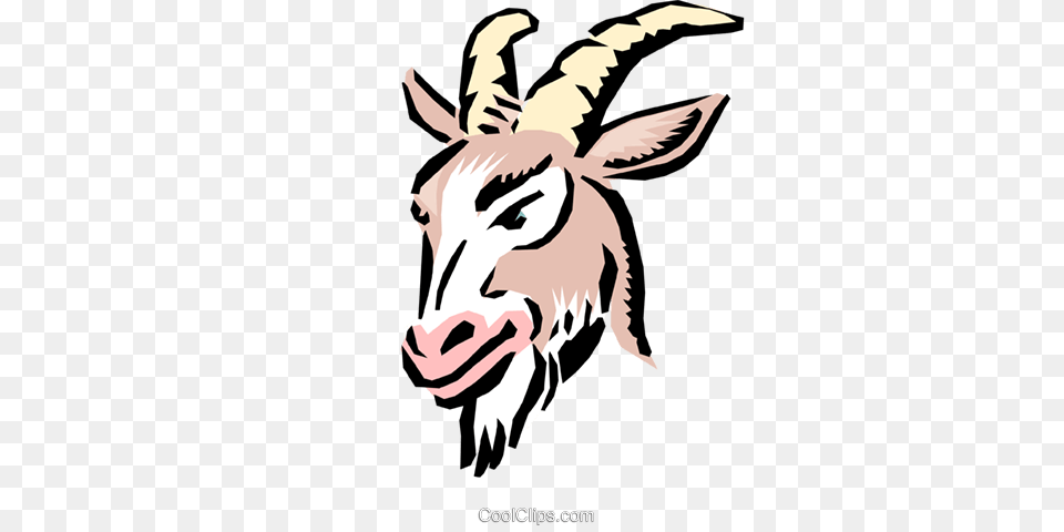 Cartoon Goat Royalty Vector Clip Art Illustration, Animal, Mammal, Person Free Transparent Png