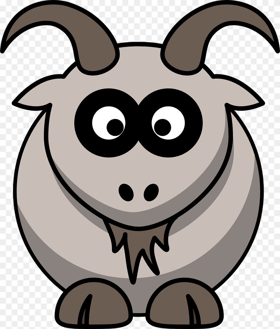 Cartoon Goat With Transparent Background, Animal, Bear, Mammal, Wildlife Free Png