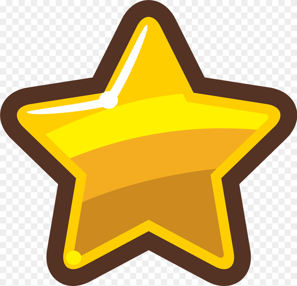 Cartoon Gold Star Icons, Star Symbol, Symbol, Badge, Logo Free Png