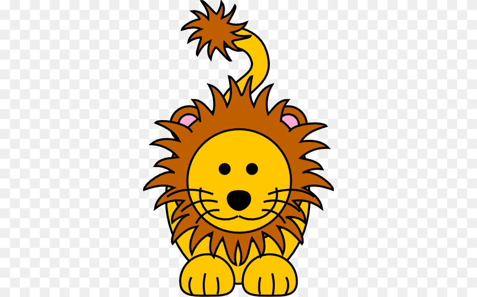 Cartoon Golden Lion Clip Art, Baby, Person, Face, Head Free Png