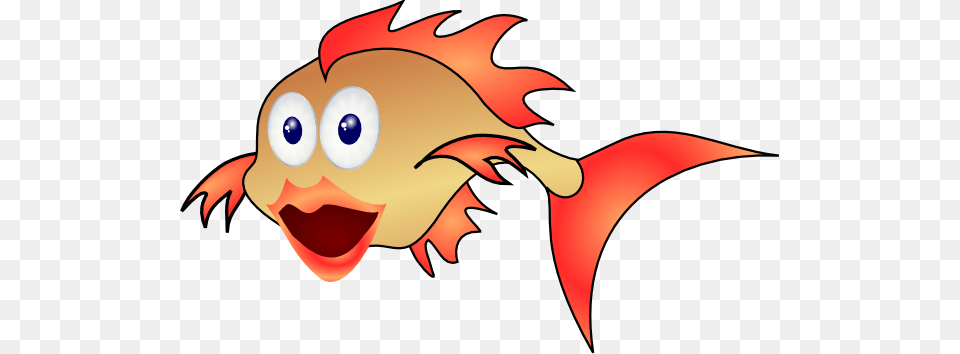 Cartoon Goldfish Clip Art, Animal, Fish, Sea Life, Shark Png Image