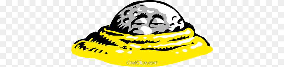 Cartoon Golf Ball Royalty Vector Clip Art Illustration, Golf Ball, Sport, Clothing, Hardhat Png Image