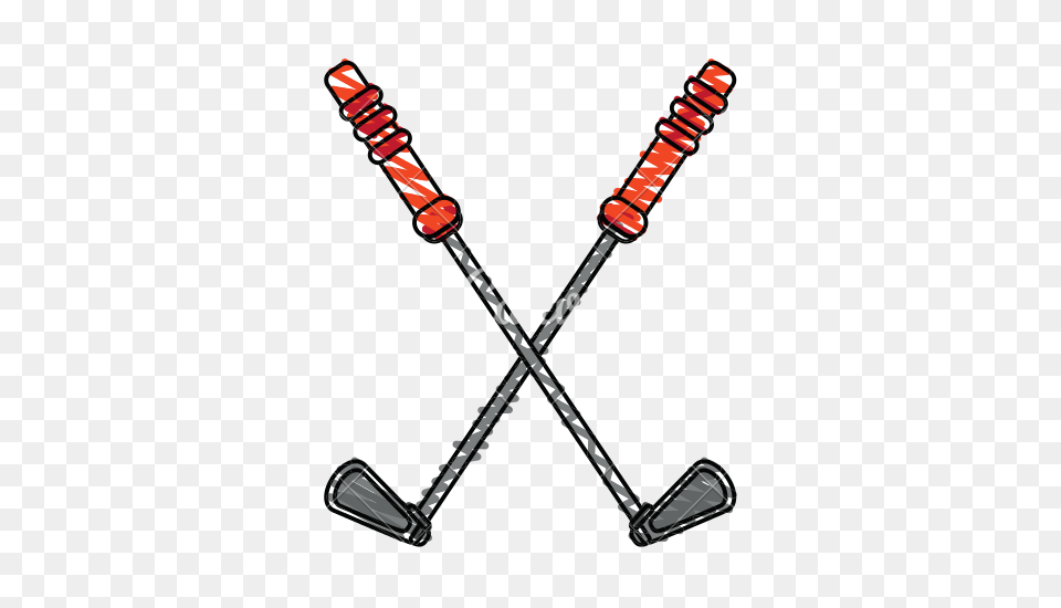 Cartoon Golf Clubs Clip Art, Blade, Dagger, Knife, Weapon Free Png Download