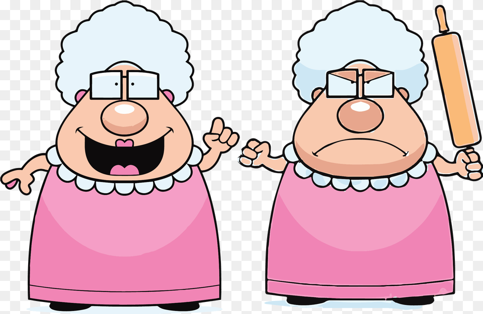 Cartoon Grandma Cartoon Eat Grandma, Baby, Person, Cricket, Cricket Bat Png Image